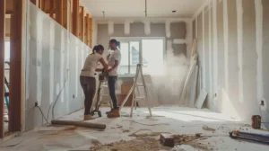 Home renovation in progress in Sydney.