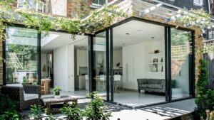 Modern Sydney open-plan living space with natural light and functional design.